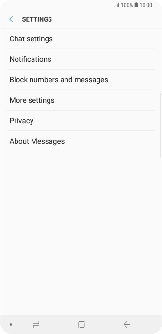 Press More settings. Press More settings.