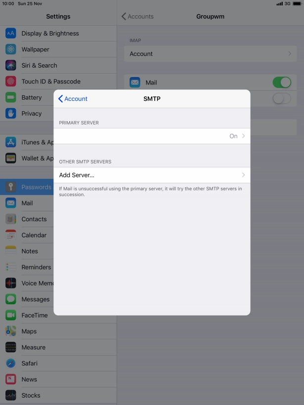 Press the field below 