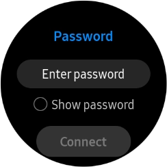 Press Enter password.