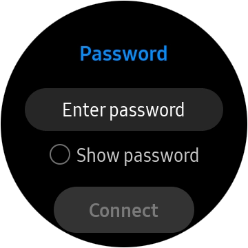 Press Enter password.