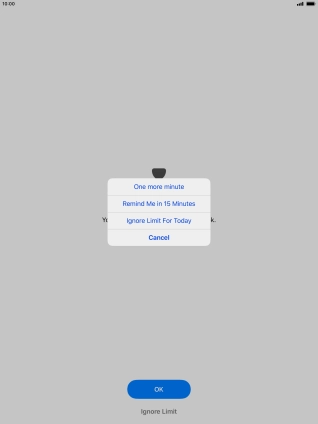 Press the required setting. Press the required setting.