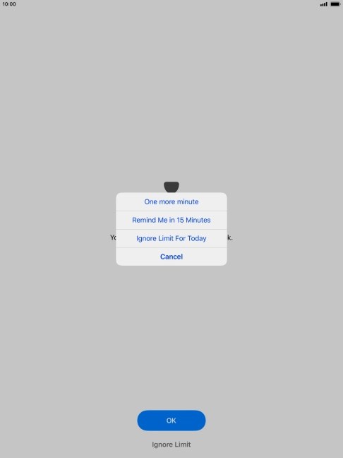 Press the required setting. Press the required setting.