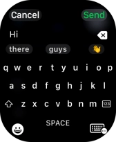 Press the input icon.