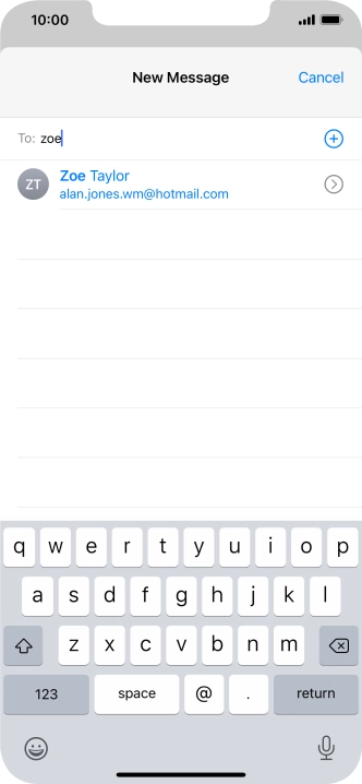 Press the required contact.