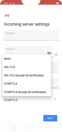 Press None to turn off the function.