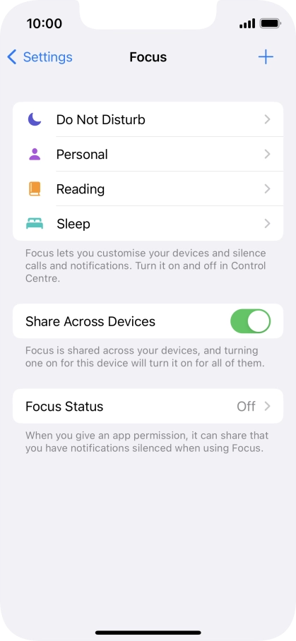 Press Do Not Disturb.