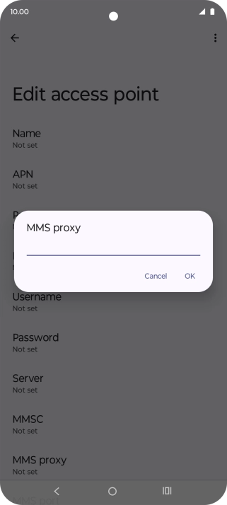 Key in 10.202.002.060 and press OK.