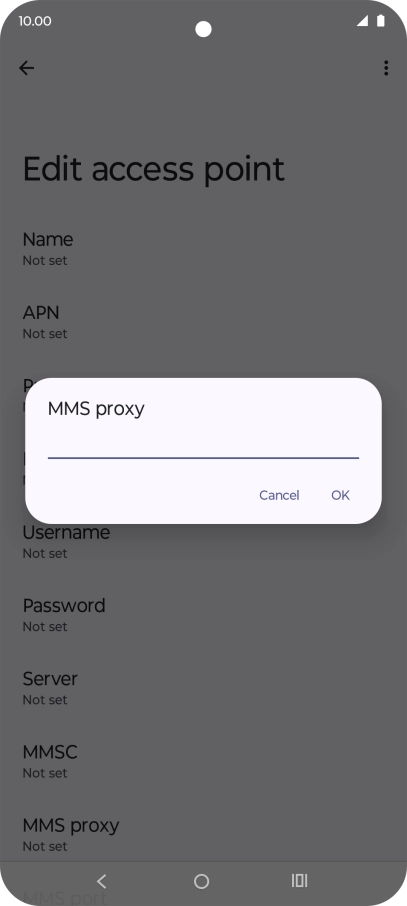 Key in 10.202.002.060 and press OK.