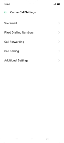 Press Call Forwarding.