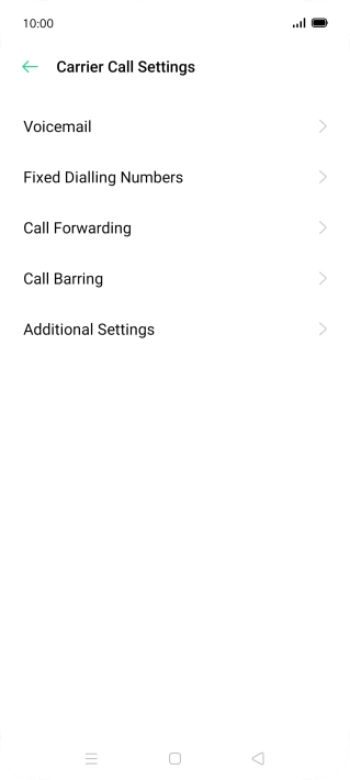 Press Call Forwarding.