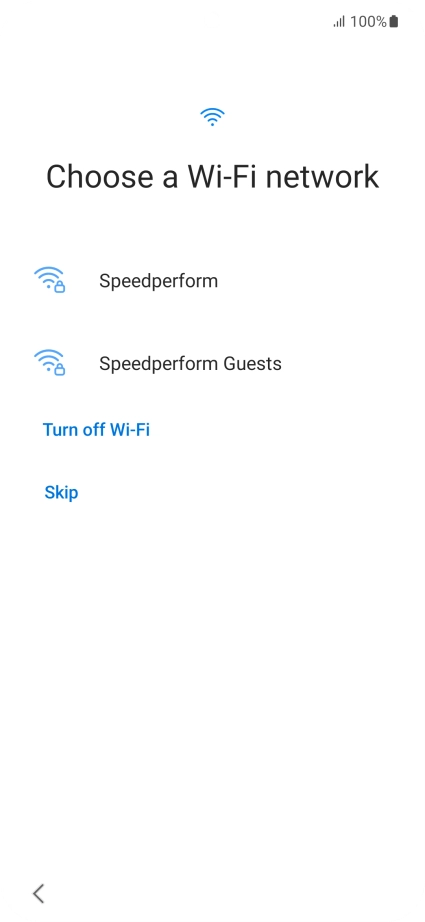 Press the required Wi-Fi network.