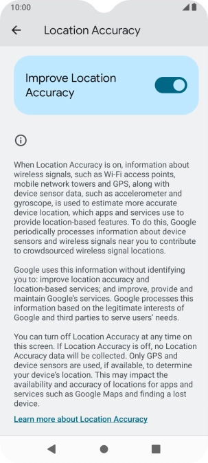 If you press the indicator next to 