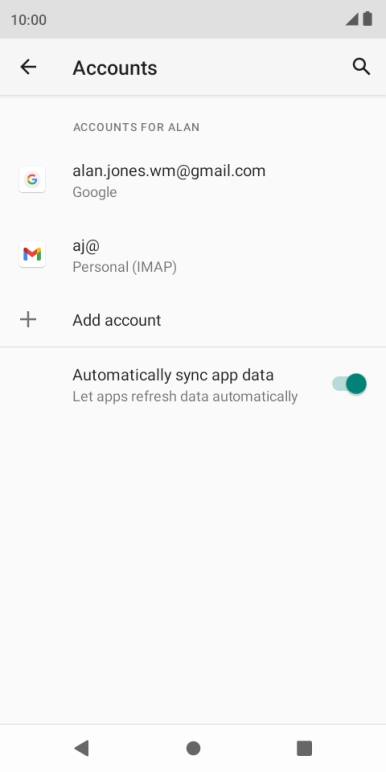 Press the Home key to return to the home screen.