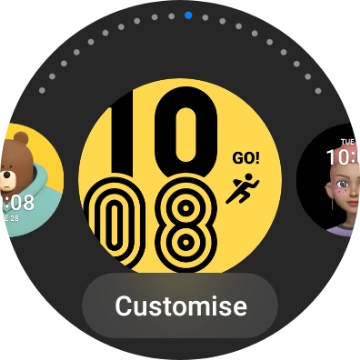 Press Customise. Press Customise.