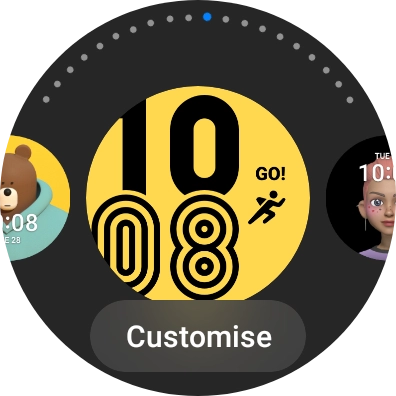 Press Customise. Press Customise.