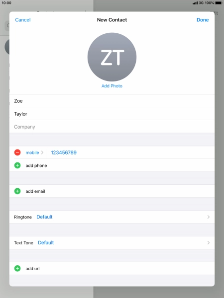 Press Done. Press Done.