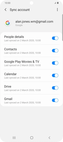 Press the Home key to return to the home screen.
