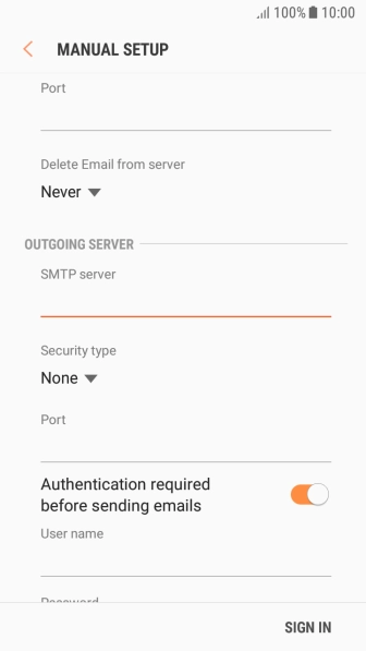 Press the drop down list below 