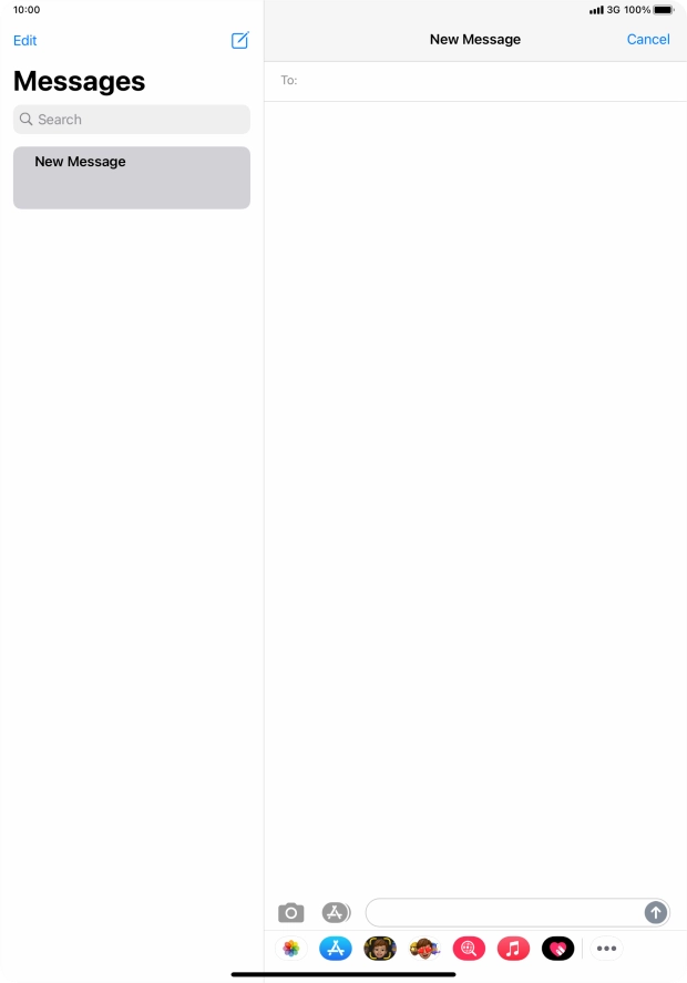 Press To: and key in the first letters of the recipient's name.