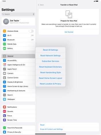 Press Reset Network Settings.