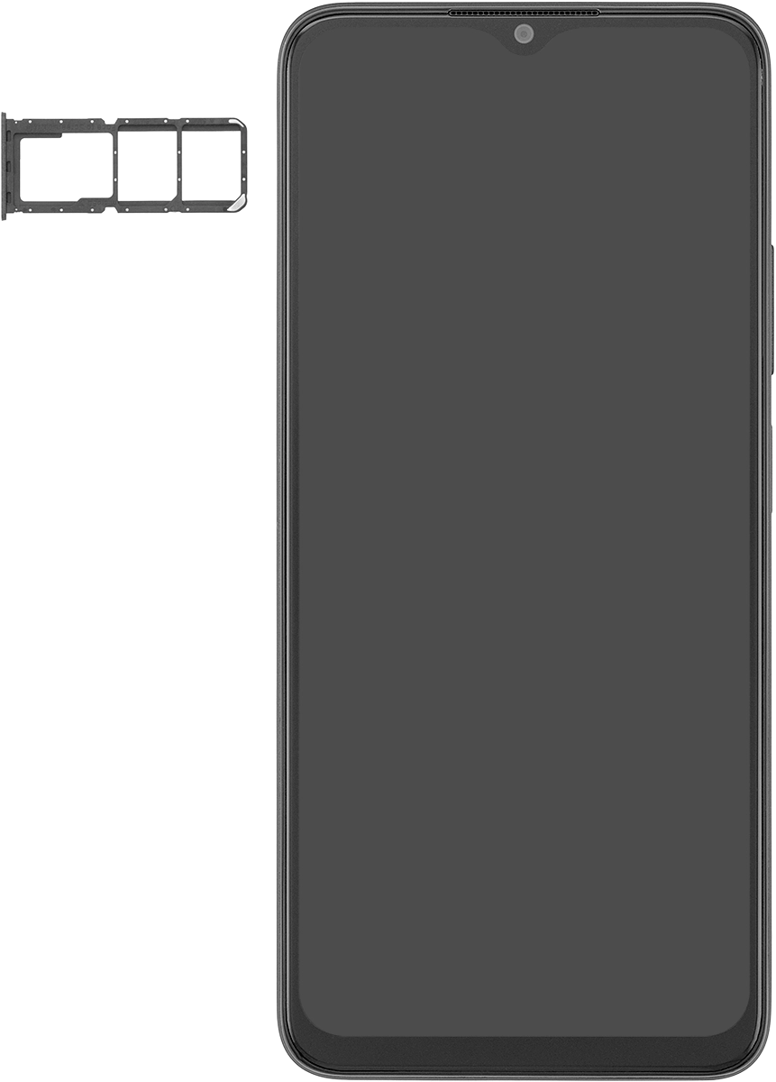 Turn your SIM so the angled corner of the SIM matches the angled corner of the SIM holder and place your SIM in the SIM holder.