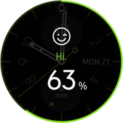 When the battery percentage is displayed, charging is in progress.