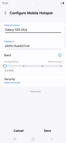 Press the field below 