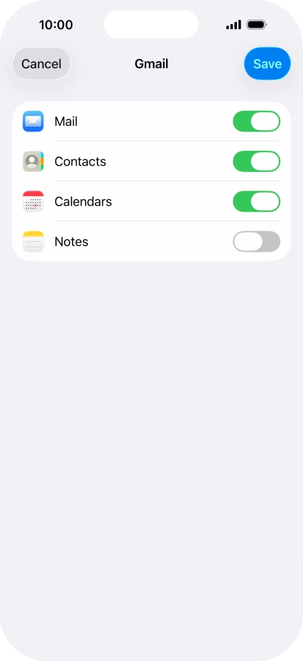 If this screen is displayed, you email account has been recognised and set up automatically. Follow the instructions on the screen to key in more information and finish setting up your email account.
