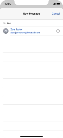 Press the required contact.