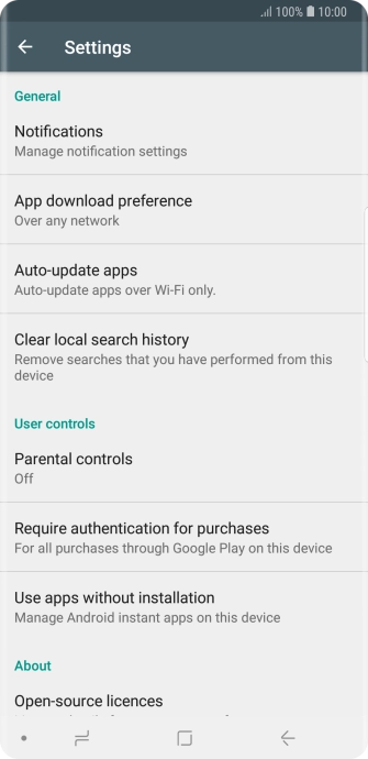 Press Auto-update apps. Press Auto-update apps.