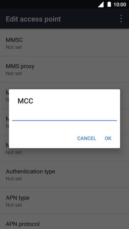 Key in 505 and press OK.
