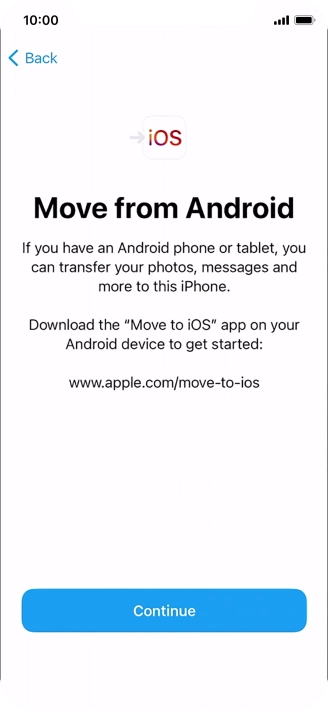 To transfer content to your phone, you need to install the app 