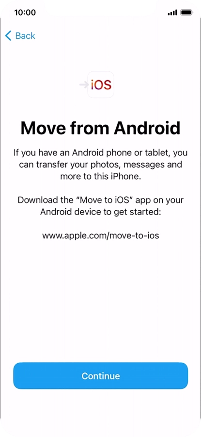 To transfer content to your phone, you need to install the app 