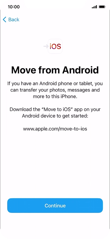 To transfer content to your phone, you need to install the app 