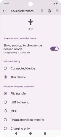 Press File transfer.
