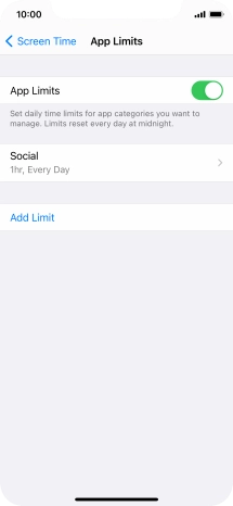 Press the required category.