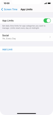 Press the required category.