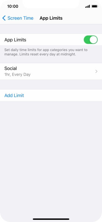 Press the required category.