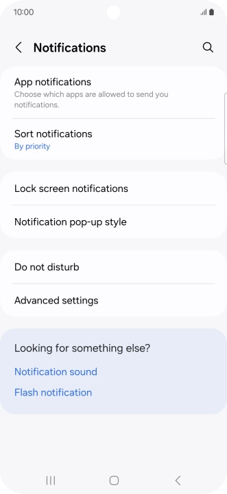 Press App notifications.