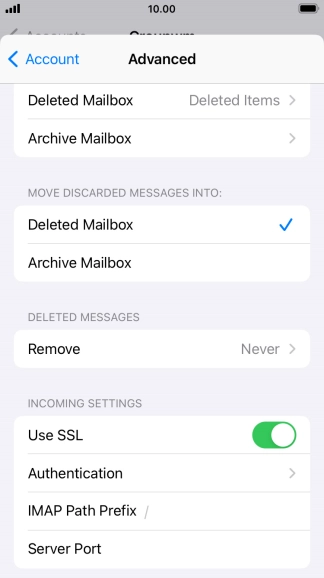 Press Authentication.