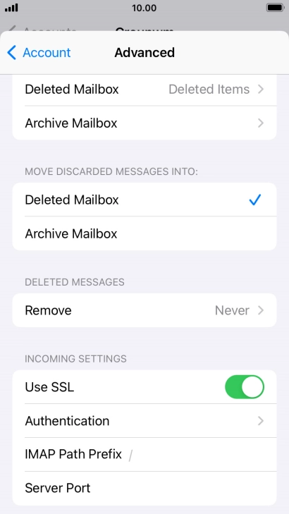 Press Authentication.