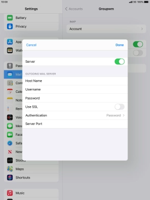 Press Authentication.