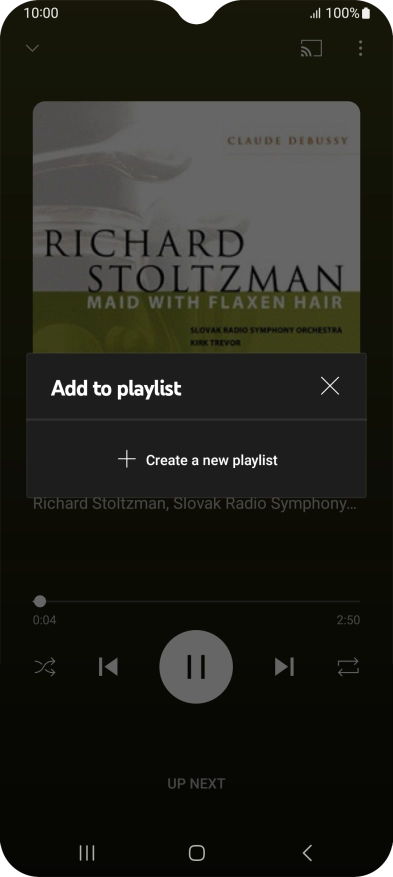 Press Create a new playlist.