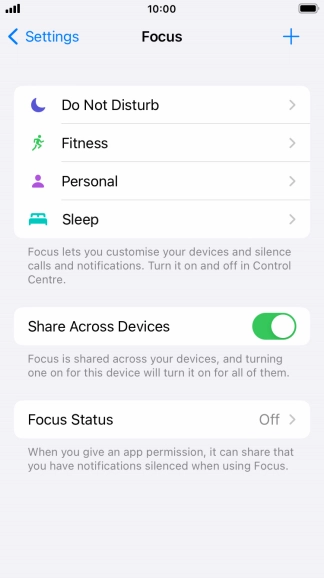 Press Do Not Disturb.