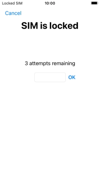 If your SIM is locked, key in your PIN and press OK.
