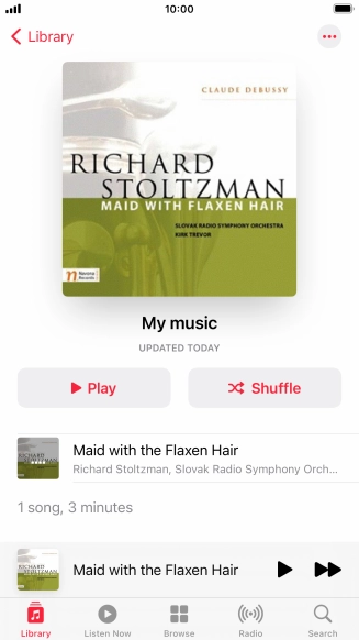 Press the Home key to return to the home screen.