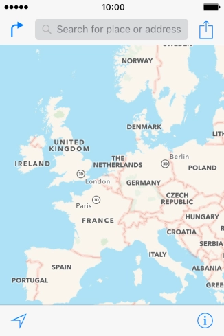 Press Search for place or address. Press Search for place or address.