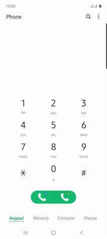 Press the menu icon.