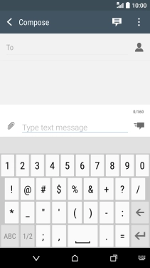 Press the required numbers and symbols.