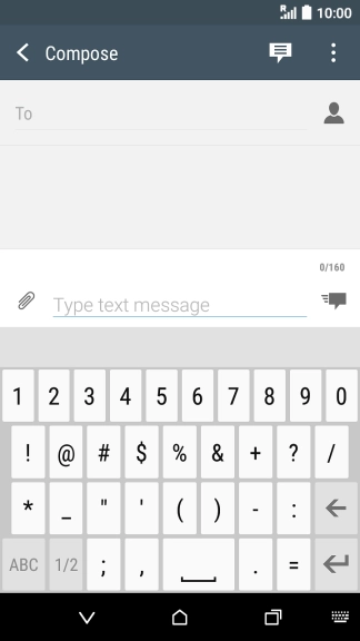 Press the required numbers and symbols.